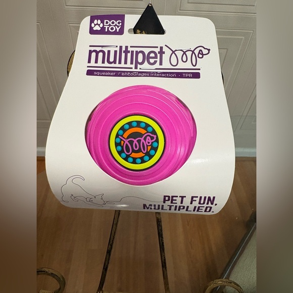 Multipet Colorful TPR Ball Bounce, Roll & Fetch With Squeaker  3.5” - Picture 1 of 5